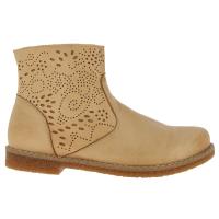 Charlotte boots i ljusbrunt skinn