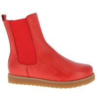 Charlotte boots i rött skinn.
