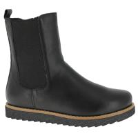 Charlotte boots i svart skinn