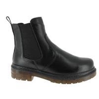 Charlotte boots i svart skinn