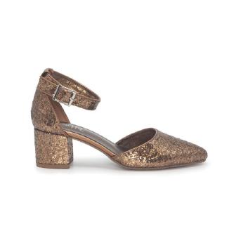 Duffy pumps hög klack bronze