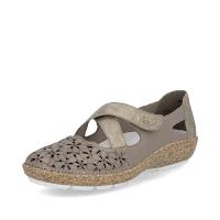 Rieker ballerina beige skinn