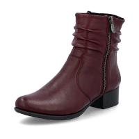 Rieker boots i burgundy skinn