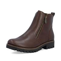 Rieker boots i mörkbrunt skinn