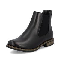 Rieker boots i svart skinn .