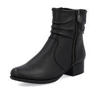 Rieker boots i svart skinn.