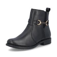 Rieker boots svart skinn extra bred.