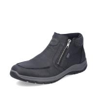 Rieker boots svart skinn extra bred