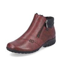 Rieker damboots i burgundy skinn