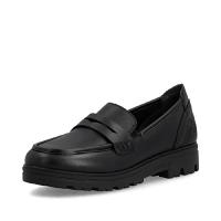 Rieker damloafer i svart skinn