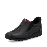 Rieker damsko svart skinn extra bred-.Ready To Go!