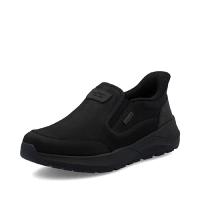 Rieker herrloafer i svart nubuck Ready To Go