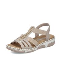 Rieker sandalett beige extra bred