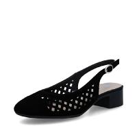 Rieker sandalett i svart nubuck