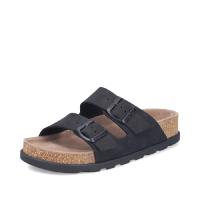Rieker slip in i svart nubuck