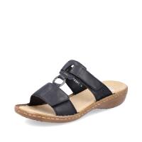 Rieker slip in sandal svart