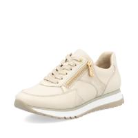 Rieker sneaker beige skinn extra bred