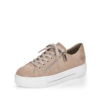 Rieker sneaker i beige mocka