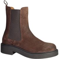 Rosa Negra boots i mörkbrun mocka